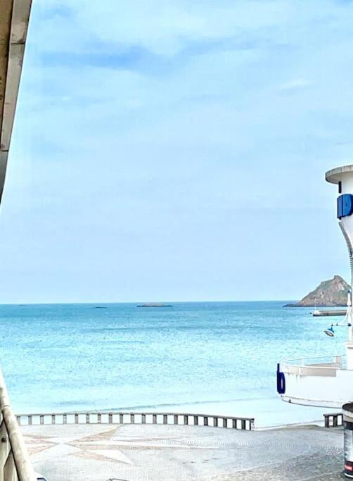 Les Bains Studio Vue Mer Pleneuf-Val-Andre Luaran gambar